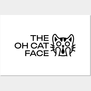 The Oh Cat Face, Punny Surprised Cat Posters and Art